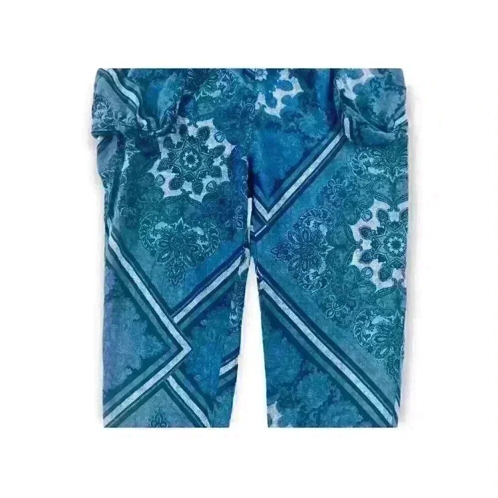 Promod Dress Pants, Blue White Flower, Size: 8 - Picture 5 of 10